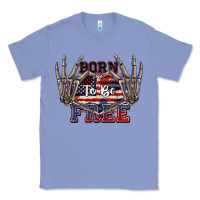Colony Blue Born to be free 4th of July Classic Tee - CowGirlArtShop