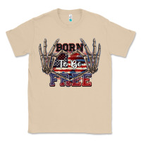 Mushroom Born to be free 4th of July Classic Tee - CowGirlArtShop