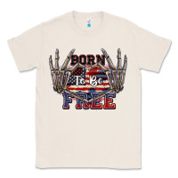 Natural Born to be free 4th of July Classic Tee - CowGirlArtShop