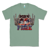 Sage Born to be free 4th of July Classic Tee - CowGirlArtShop