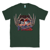 Sports Green Born to be free 4th of July Classic Tee - CowGirlArtShop