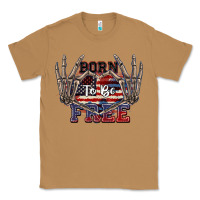 Toasted Coconut Born to be free 4th of July Classic Tee - CowGirlArtShop