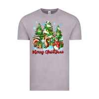 Vintage Zinc merry christmas rabbits Vintage Tee - Zillion Design Studio