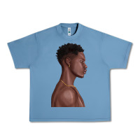 Pebble Blue afro black man Urban Heavy Tee - texasbilliewilder