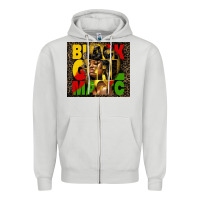 Dove Grey black girl magic Zipper Hoodie - HRA Design Shop