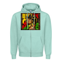 Seafoam black girl magic Zipper Hoodie - HRA Design Shop