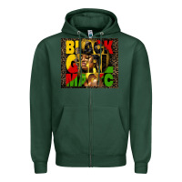 Sports Green black girl magic Zipper Hoodie - HRA Design Shop