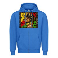 True Royal black girl magic Zipper Hoodie - HRA Design Shop