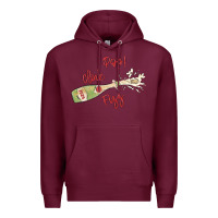 Burgundy cheers to the new year Premium Hoodie - MaliasSmallBusiness
