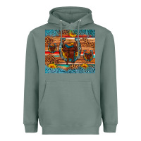 Sage saddle horseshoe leopard sunflower Heavyweight Hoodie - Artiststas