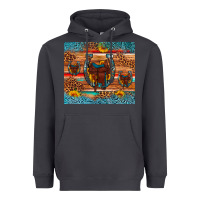 Smoke saddle horseshoe leopard sunflower Heavyweight Hoodie - Artiststas