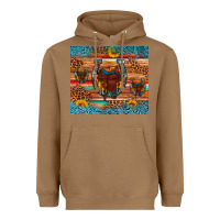 Toasted Coconut saddle horseshoe leopard sunflower Heavyweight Hoodie - Artiststas