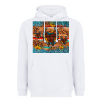 White saddle horseshoe leopard sunflower Heavyweight Hoodie - Artiststas