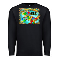 Black au somesaurus rex Premium Sweatshirt - BarkalooDesign