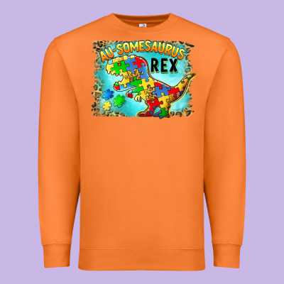 Au Somesaurus Rex Premium Sweatshirt Designed By Barkaloodesign