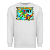 Oatmeal Heather au somesaurus rex Premium Sweatshirt - BarkalooDesign