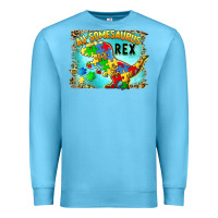 Ocean Blue au somesaurus rex Premium Sweatshirt - BarkalooDesign