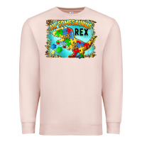 Pale Pink au somesaurus rex Premium Sweatshirt - BarkalooDesign