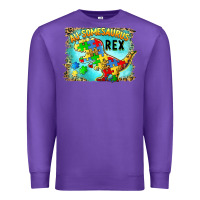 Purple au somesaurus rex Premium Sweatshirt - BarkalooDesign