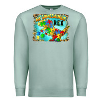 Seafoam au somesaurus rex Premium Sweatshirt - BarkalooDesign