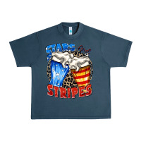 Midnight Navy stars and stripes beer Urban Heavy Tee - Zillion Design Studio