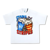 White stars and stripes beer Urban Heavy Tee - Zillion Design Studio