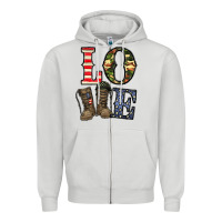 Dove Grey loce army Zipper Hoodie - CowhideDigitalArt