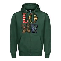 Sports Green loce army Zipper Hoodie - CowhideDigitalArt