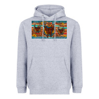Heather Grey saddle horseshoe  sunflower leopard license plate Heavyweight Hoodie - Artiststas