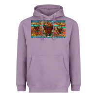 Lavender saddle horseshoe  sunflower leopard license plate Heavyweight Hoodie - Artiststas