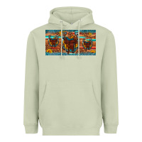 Matcha saddle horseshoe  sunflower leopard license plate Heavyweight Hoodie - Artiststas