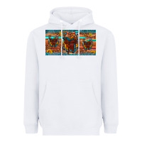 White saddle horseshoe  sunflower leopard license plate Heavyweight Hoodie - Artiststas