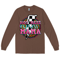 Chestnut hot mess express mama Long Sleeve Tee - Zillion Design Studio