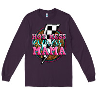 Plum hot mess express mama Long Sleeve Tee - Zillion Design Studio