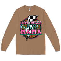 Toasted Coconut hot mess express mama Long Sleeve Tee - Zillion Design Studio