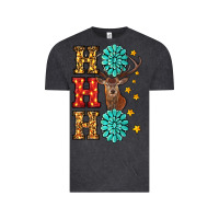 Vintage Black Gemstone And Reindeer Christmas Ho Ho Ho Vintage Tee - RanaPortraitStore