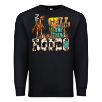 Black and they call the thing rodeo Premium Sweatshirt - NancyCooperArtShop
