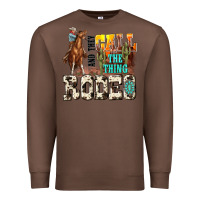 Chestnut and they call the thing rodeo Premium Sweatshirt - NancyCooperArtShop
