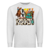 Oatmeal Heather and they call the thing rodeo Premium Sweatshirt - NancyCooperArtShop