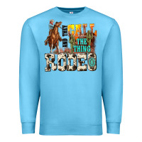 Ocean Blue and they call the thing rodeo Premium Sweatshirt - NancyCooperArtShop