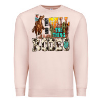 Pale Pink and they call the thing rodeo Premium Sweatshirt - NancyCooperArtShop