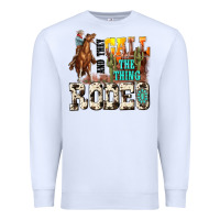 White and they call the thing rodeo Premium Sweatshirt - NancyCooperArtShop