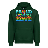 Forest Green Lgbtq Proud Of Love Urban Hoodie - BundleAndBundleShop