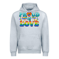 Heather Grey Lgbtq Proud Of Love Urban Hoodie - BundleAndBundleShop