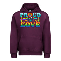 Mauve Wine Lgbtq Proud Of Love Urban Hoodie - BundleAndBundleShop