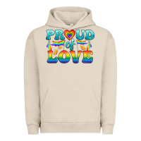 Pigment French Oak Lgbtq Proud Of Love Urban Hoodie - BundleAndBundleShop