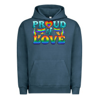 Pigment Midnight Navy Lgbtq Proud Of Love Urban Hoodie - BundleAndBundleShop