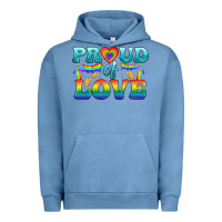 Pigment Pebble Blue Lgbtq Proud Of Love Urban Hoodie - BundleAndBundleShop