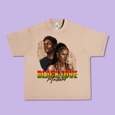 Urban Heavy Tee afro black love matters