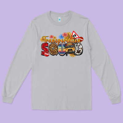 Transportation Squad Long Sleeve Tee Designed By Texasbilliewilder